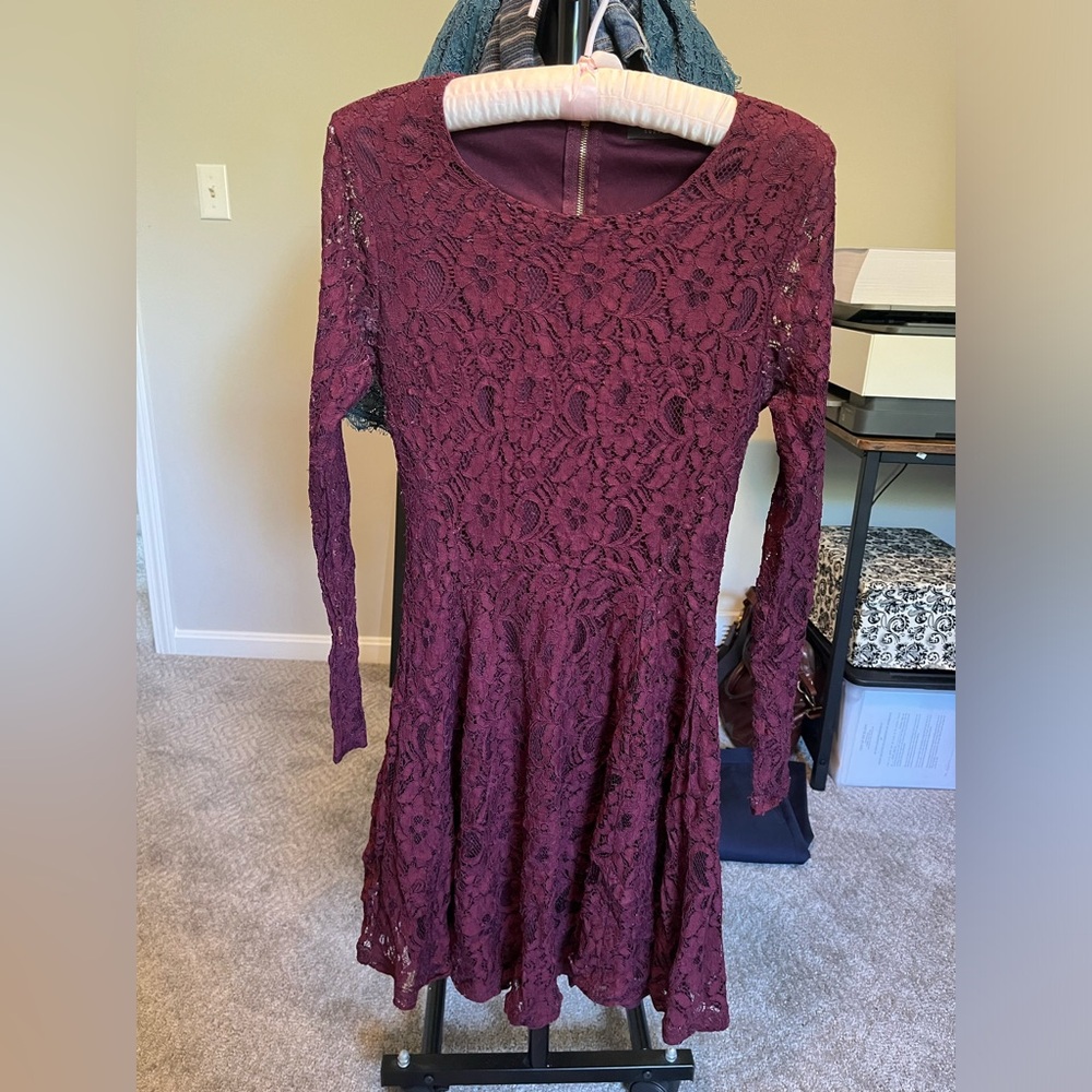 Long Sleeve Lace Dress
